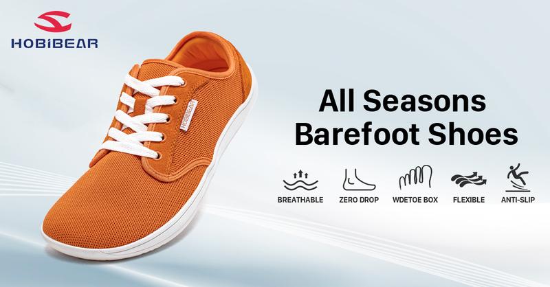 HOBIBEAR Wide Minimalist Barefoot Shoes for Men & Women - Zero Drop Sole, Optimal Relaxation, Breathable Knitted Upper, Wear-Resistant Rubber Sole, Versatile for Running, Walking, Hiking, Yoga, Gym, Weightlifting, Water Sports - Outdoorfun