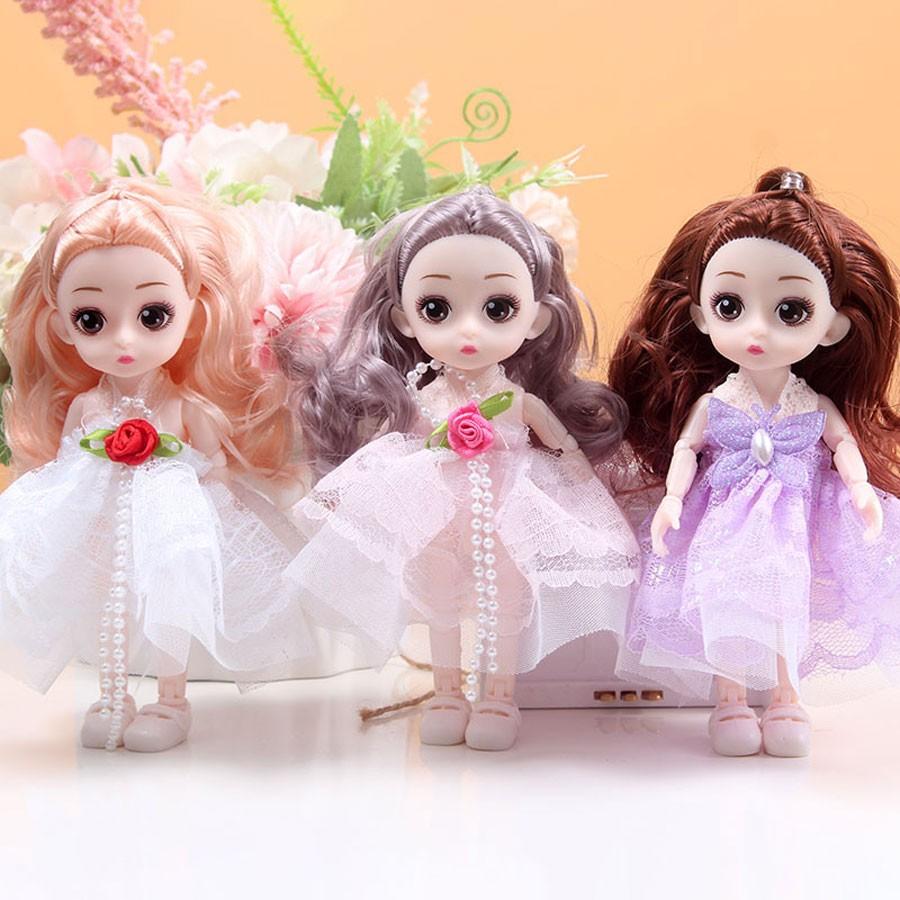 Barbie Doll 17cm Tall Multi-Jointed Interchangeable Parts Girl Figurine Princess Gift Box Kids Toy Tabletop Decoration