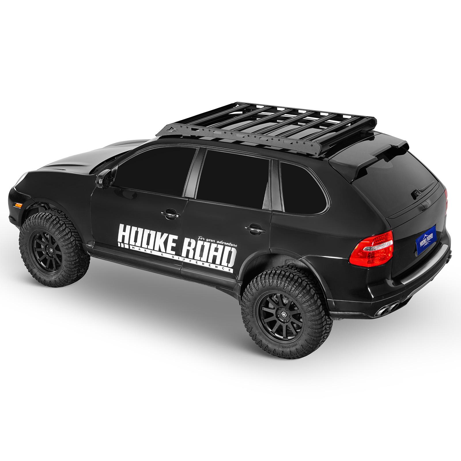 Hooke Road Roof Rack Rooftop Cargo Carrier for 2003-2010 Porsche Cayenne GTS / Turbo / Turbo S Models w/ Factory Roof Rails
