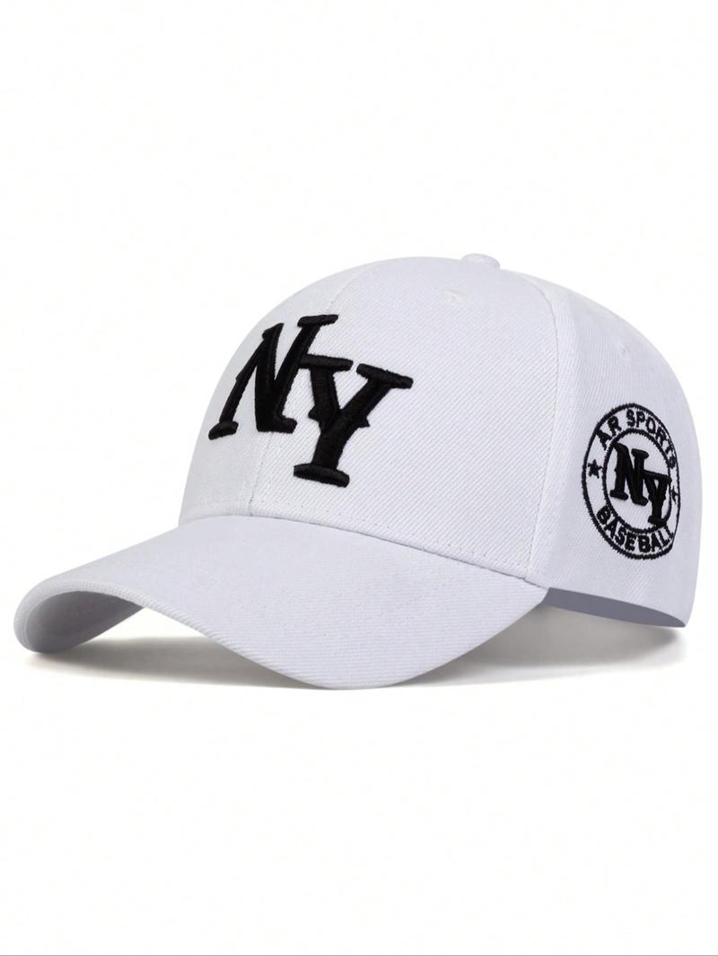 Letter Embroidered Baseball Cap, Outdoor Adjustable Sun Protection Casual Hat, Suitable For Men And Women Traveling in Spring And Autumn