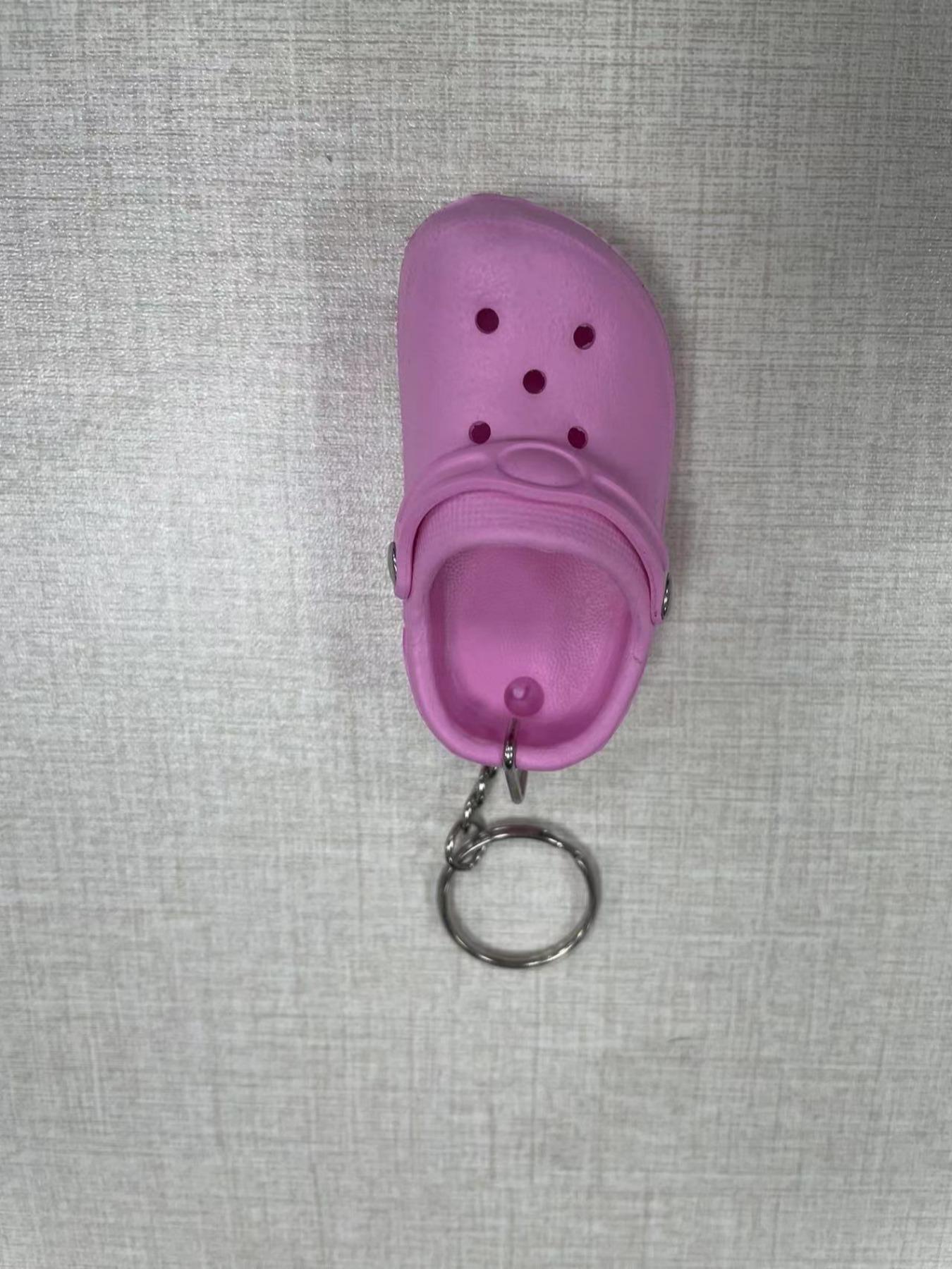 Mini Cute Plastic Sandal Keychain, Fashionable Replica Sandal Key Holder, Daily Outing Wallet Phone Backpack Decorative Pendant