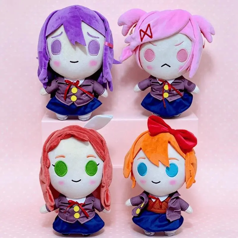 2026 Hot selling toys DDLC Doki Doki Literature Club Plush Toys Anime Monika Natsuki Sayori Yuri Stuffed Doll Kawaii Cotton Soft Plushie For Kids Internet-famous toy