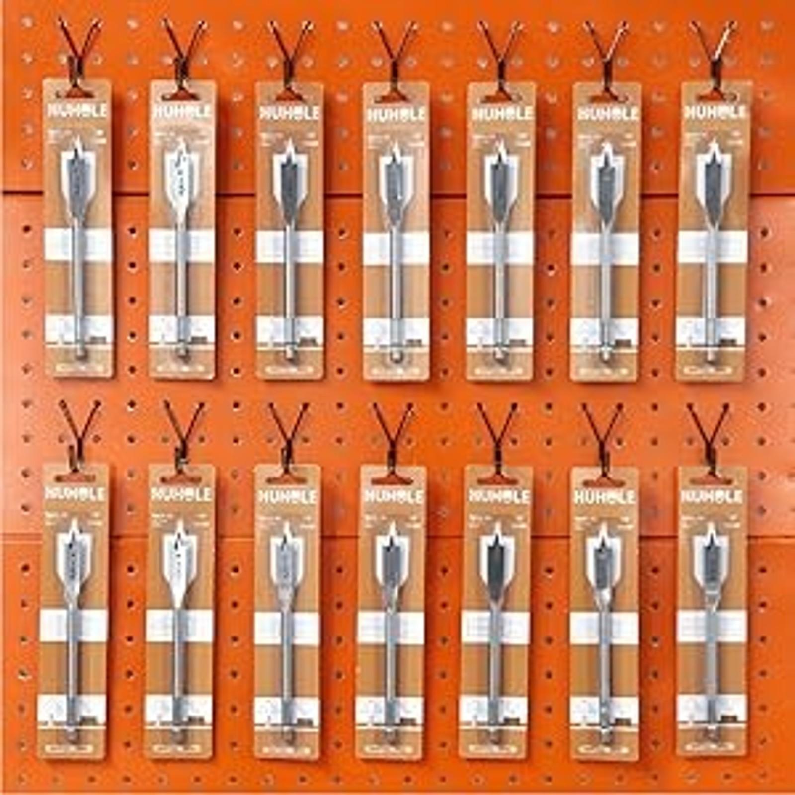 40 Pack Pegboard Hooks J-Hook – 1 Inch Black J Hooks for Pegboard – Heavy Duty Peg Board Hooks for Hanging Jewelry, Keys, Retail Items & Small Tools – Fits 1/8” & 3/16” Pegboards