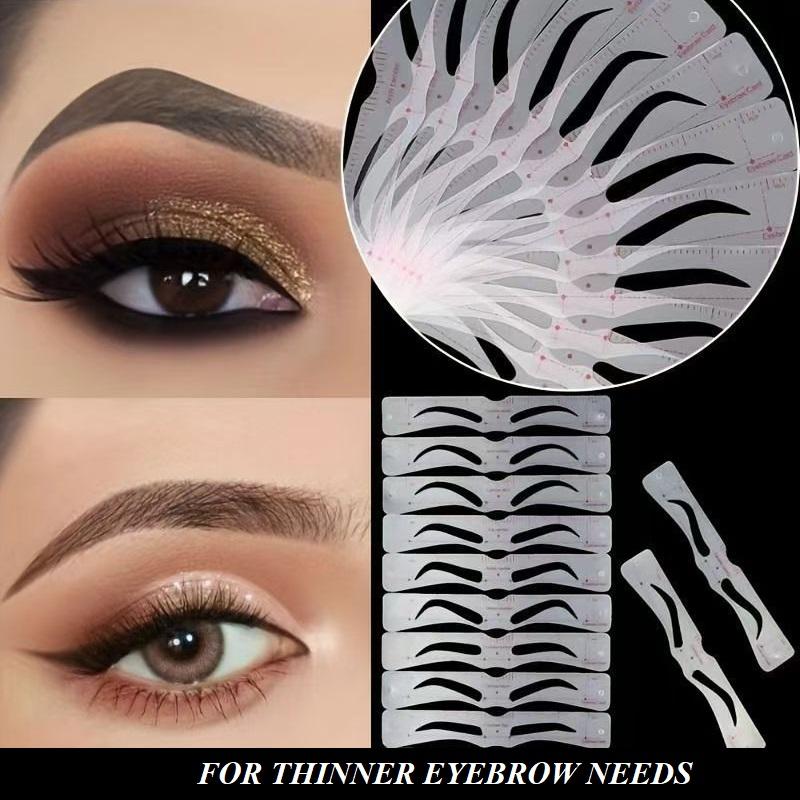 8 Set Eyebrow Template Stencil Makeup Tools Eyebrow Shaping Perfect Brows,Set of Eyebrow tools for Beauty Make Up Tools,Eyebrow Shaping Tools Make UP Aids