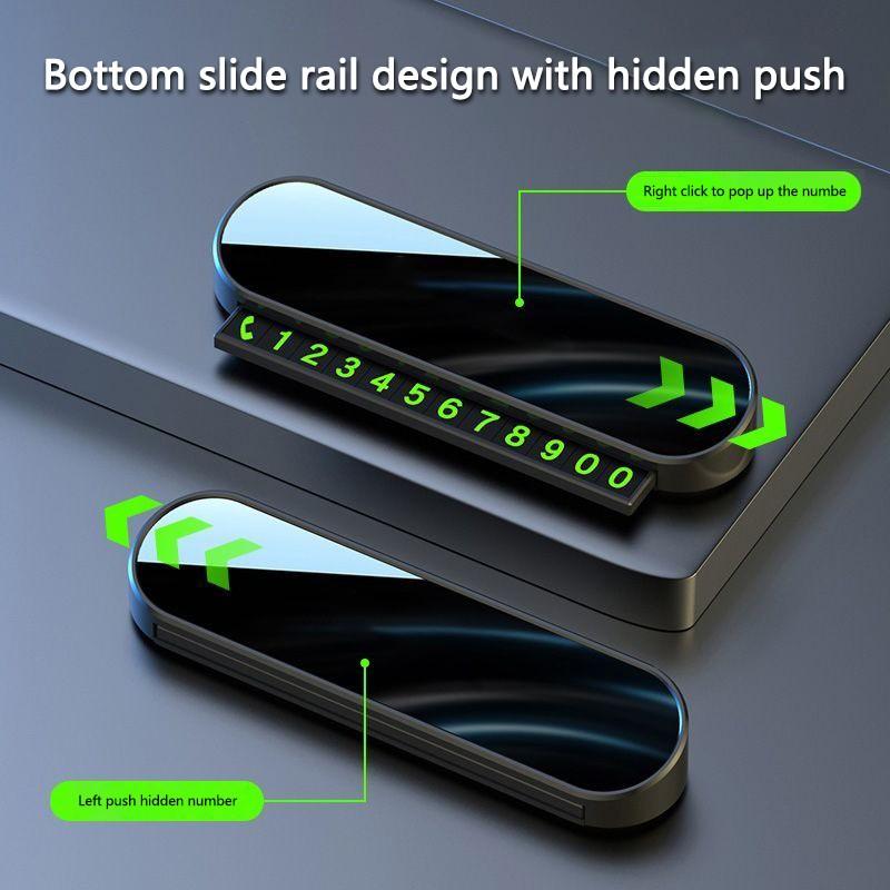 1pc Car Temporary Parking Card, Phone Number Card Plate for Peugeot 408 308 5008, Landtrek 208 3008 2008 Rifter 508 Accessories