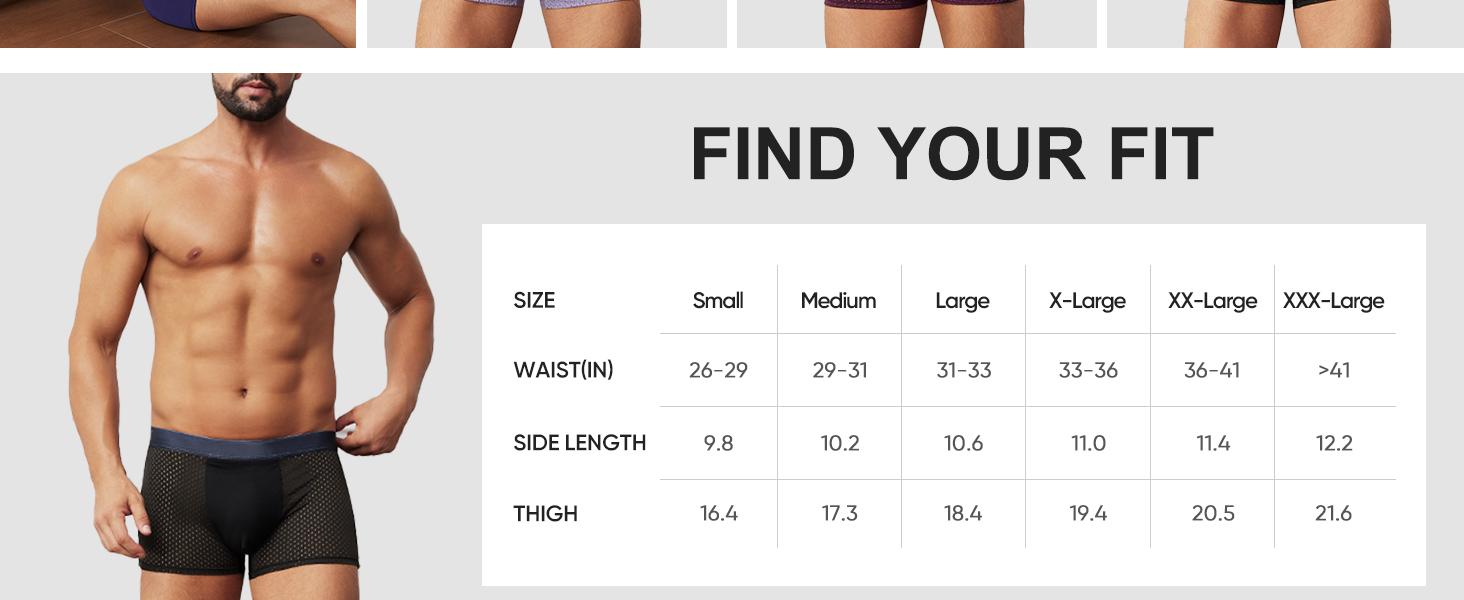 Men's 2026 Upgrade 100% Bamboo Boxer Briefs Pack - Breathable Menswear Underwear with 3D Pouch, 2025-8 Mixed Color Comfortable Men's Underwear, 100% Bamboo Men's Boxer Briefs