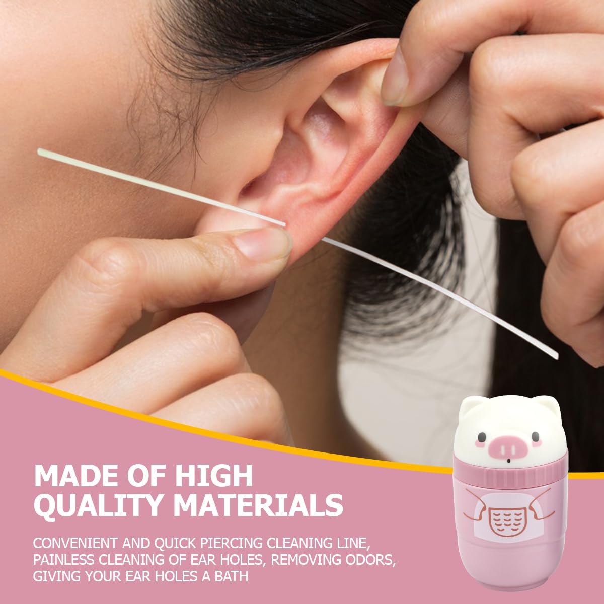 240 Pcs Ear Piercing Cleaning Tool Set, Disposable Portable Ear Cleaner Kit, Essential Jewelry Care Accessories for Daily Use