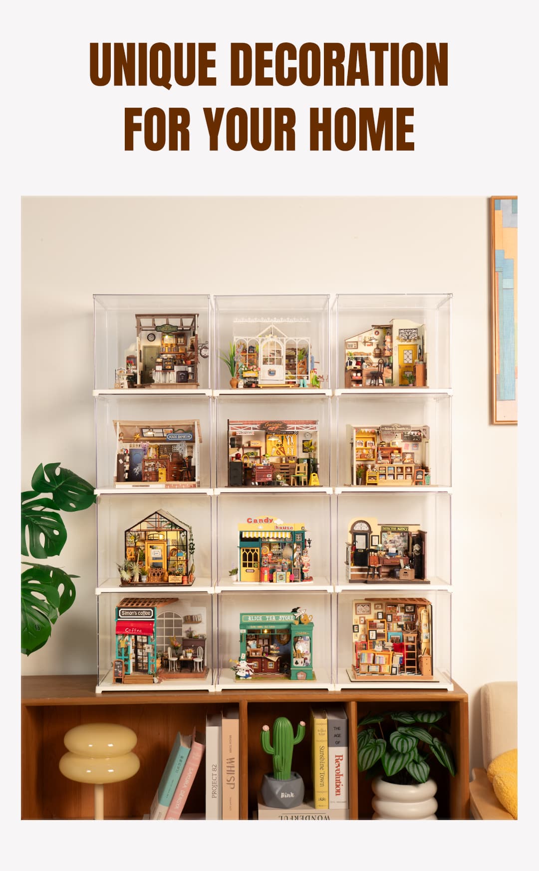 Rolife DIY Miniature House Kit Sam's Study, Tiny House Kit for Adults to Build, Mini House Making Kit with Furnitures, Gifts for Family and Friends (Sam's Bookstore) Rolife DIY Miniature House Kit Sam's Study, Tiny House Kit for Adults to Build, Mini House Making Kit with Furnitures, Gifts for Family and Friends (Sam's Bookstore)