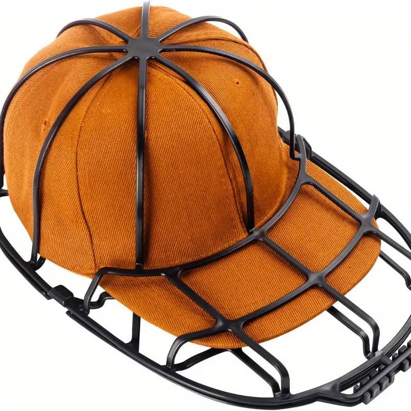 Durable Plastic Baseball Hat Cleaner, Adjustable Metal Frame, Wall-Mounted Washing Machine Protector, Stainless Steel Design