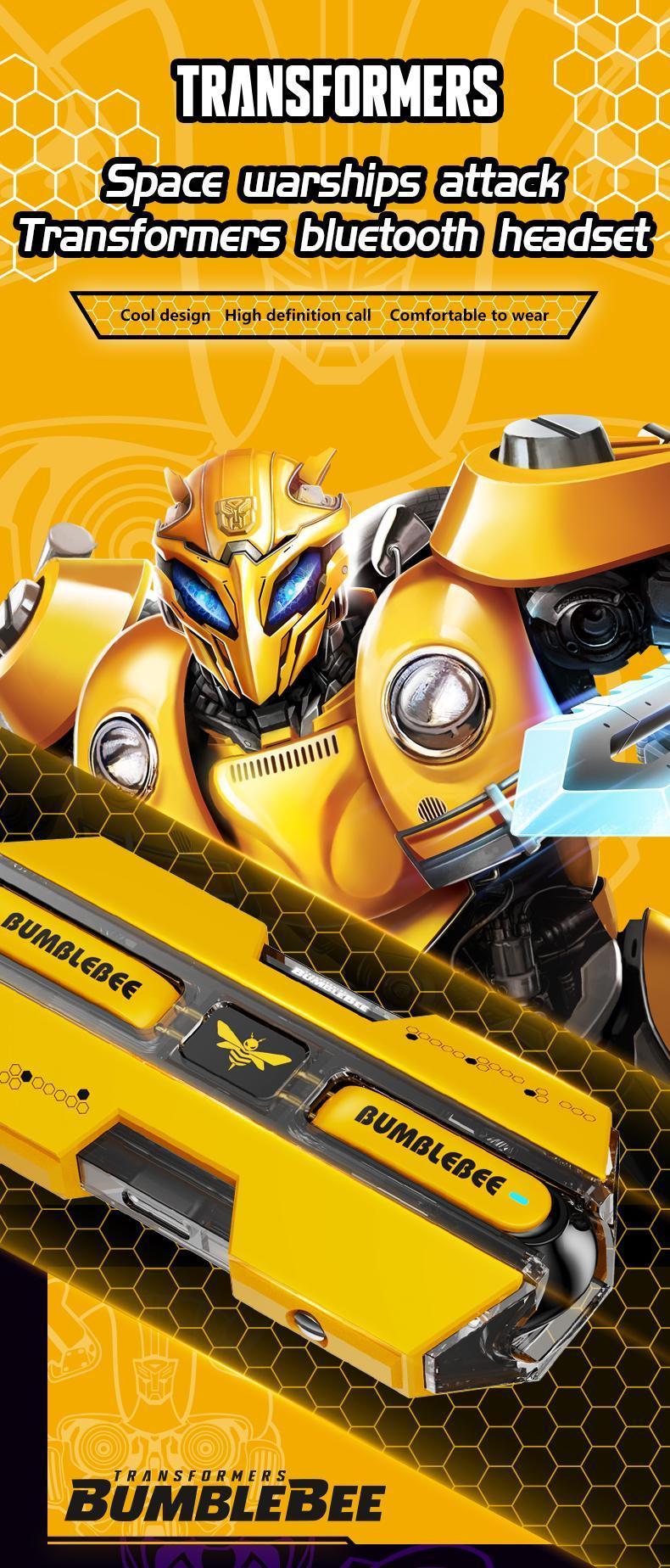 Transformers T01 Bluetooth Headset In-Ear Design Low Latency Headset TWS Wireless HIFI Stereo Headset With Microphone