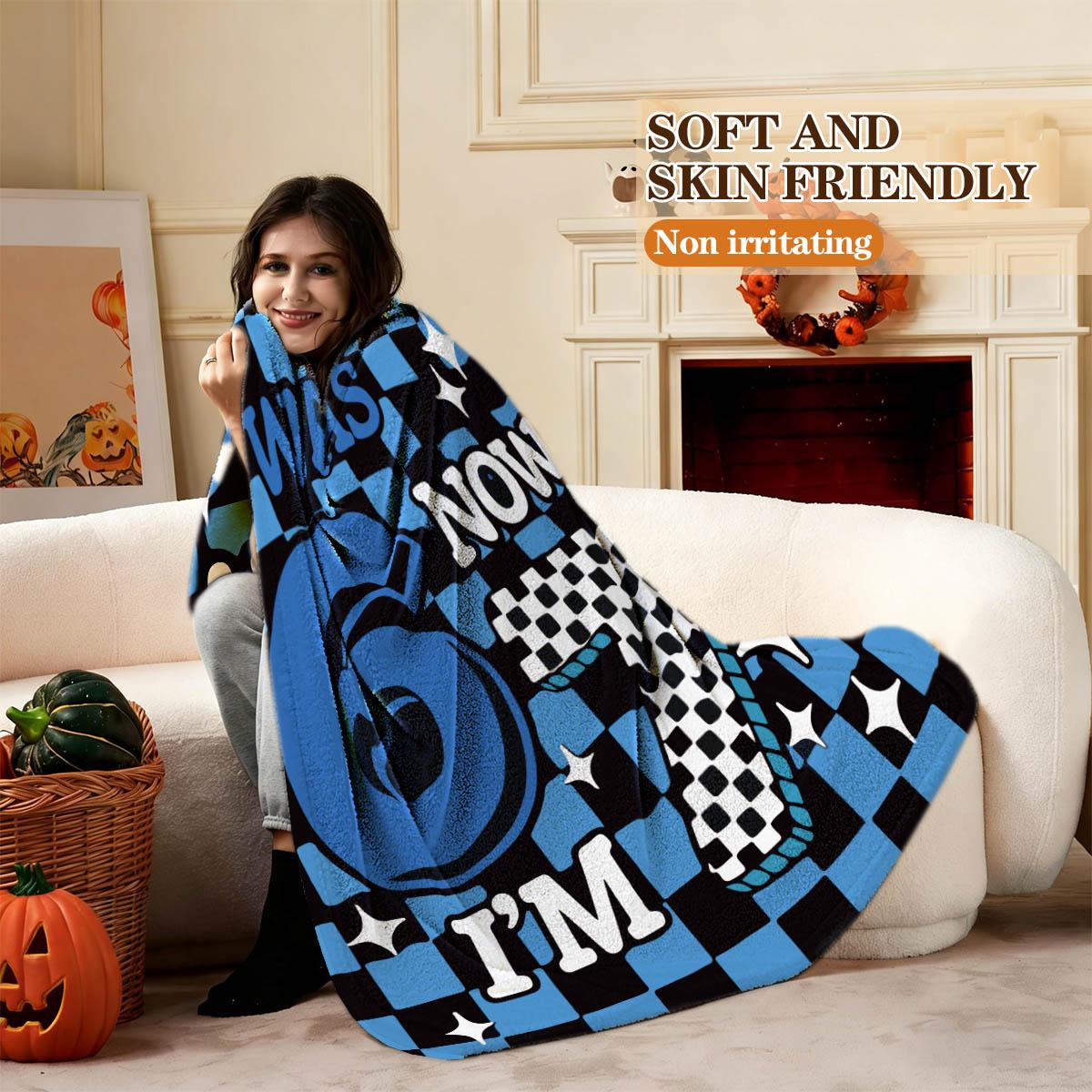 Track Style Digital 67 Print Blanket, Flannel, Soft Breathable Warm, Living Room Bedroom Decor, Holiday Gift, Multi-Use Cover