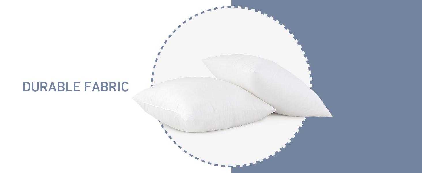 20x20 Pillow Inserts, 20 Inch Decorative Throw Pillow Inserts, Soft Square Throw Pillows for Couch, Sofa, Bed, and Home White Cushion Pack of 2