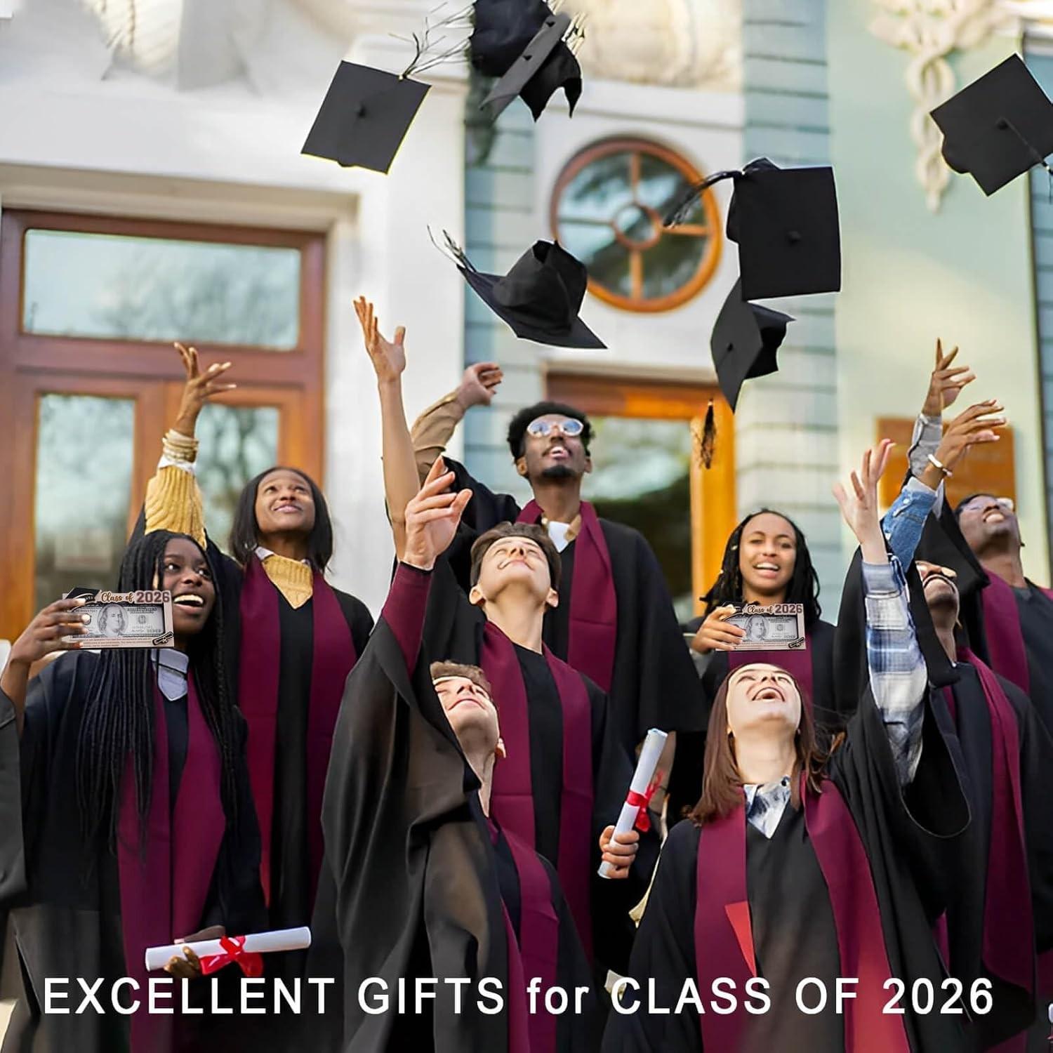 2026 Graduation Wooden Money Holder | Unique Cash Gift Keepsake for Graduates