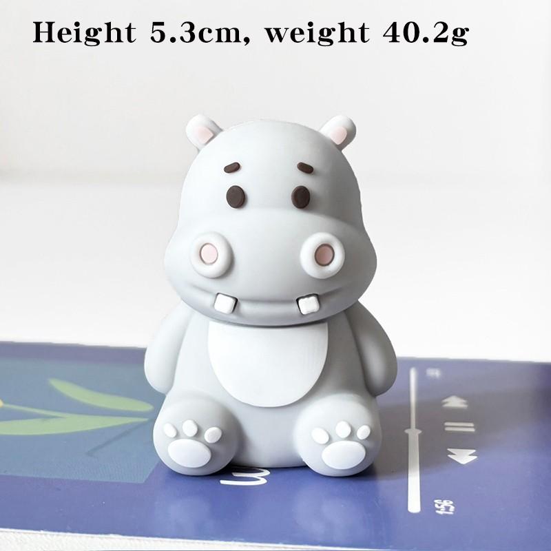 Animal System Forest Theme Kids Boy Birthday Cake Decorations, Cartoon Animals Zebra Hippo Squirrel Monkey Rabbit Elephant Baby Birthday Insert, Home Ornament