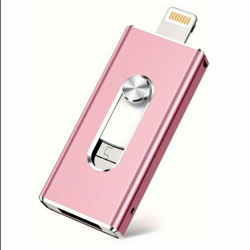 1TB USB Flash Drive for iPhone Photo Stick, Memory Stick Portable External Storage Thumb Drive, Supports USB-C, Compatible with iPhone17/16/15 Android & MAC Computers