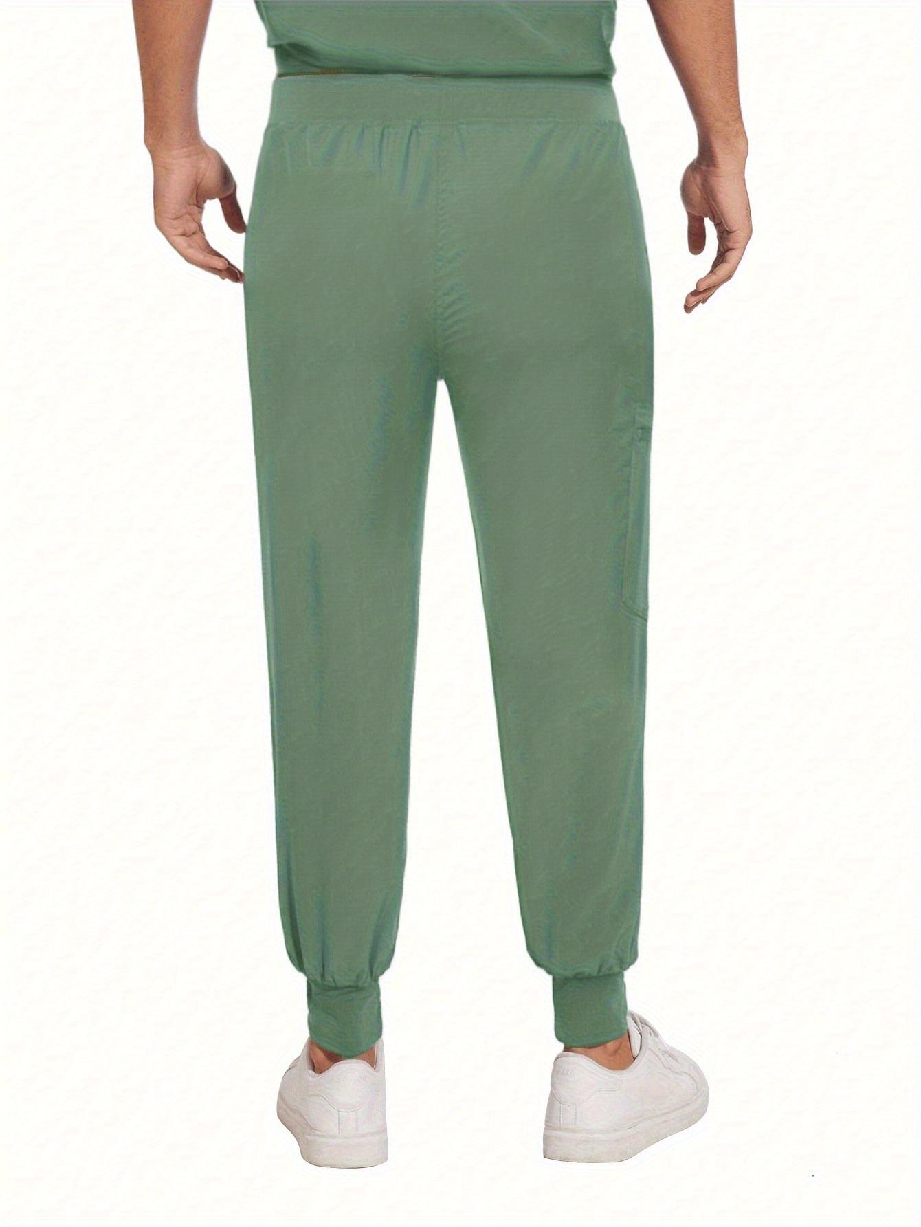 Mens M-edical Scrubs Set Short Sleeve Hand Washing Uniform Breathable D-ental Doctor S-urgical Workwear Outfit