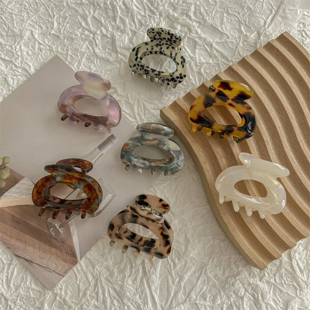 Women's 4-Piece Chic Leopard Print Slim Hair Clips - Compact Design, Durable, Holds Hair Firmly, Non-Slip, All-Season Versatility Female Bag Accessory for Casual Daily Wear, Bohemian, Hairstyle Decoration, Durable Secure Grip