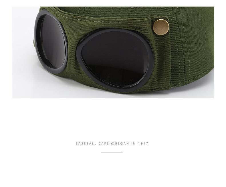 Men's Korean-Style Pilot Baseball Cap - Personalized Glasses-Ready, Curved Visor, Casual Style, Sunshade for Spring & Summer, Fitted Hat, Mens Gifts, Accessories Adults