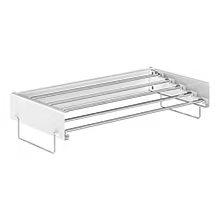 Wall Mounted Laundry Rack, Collapsible Clothes & Drying Rack for Indoor &, 60 lb Capacity, 31.5' Wide, 13.5 Ft, White