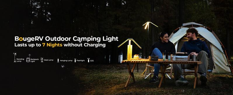 BougeRV 15600mAh Camping Light, Rechargeable Camping lights with Stretchable Tripod, Outdoor Portable Emergency Light Gear for Camping, Hiking, Work, Power Outages BougeRV 15600mAh Camping Light, Rechargeable Camping lights with Stretchable Tripod, Outdoor Portable Emergency Light Gear for Camping, Hiking, Work, Power Outages