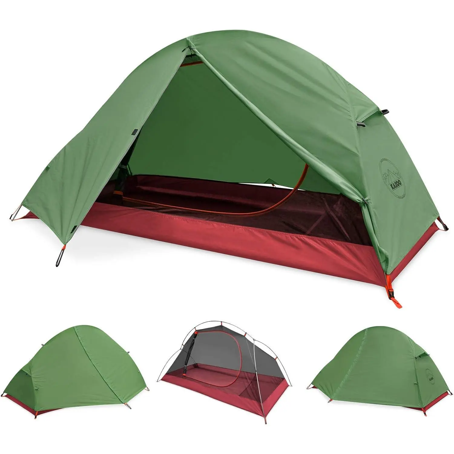 KAZOO Waterproof Backpacking Tent Ultralight 1/2 Person Lightweight Camping Tents 1/2 People Hiking Tents Aluminum Frame Double Layer | Waterproof