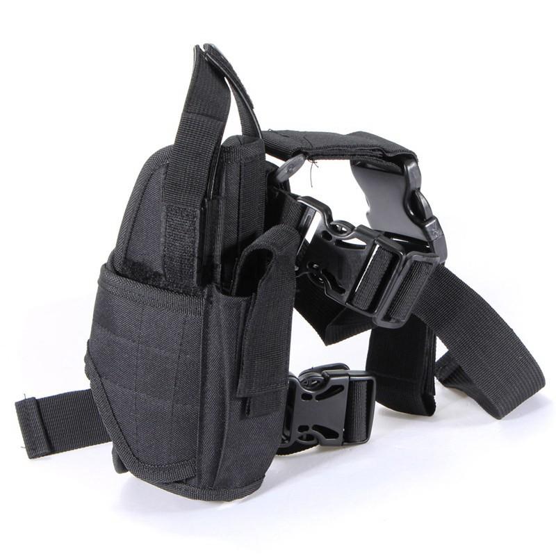 Multifunctional Tactical Leg Gun Holster, Outdoor Sports Leg Bag Quick Draw Pouch, Universal Camo Hunting Bag