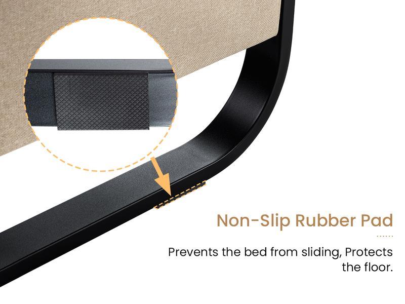 SHA CERLIN Linen Fabric Upholstered Platform Bed Frame with Metal Frame, Curved Modern Headboard and Footboard【Frame Only No Mattress】, Large Under Bed Storage, No Box Spring Needed, Modern, Beige#ChristmasGifts#TikTokShopBlackFriday