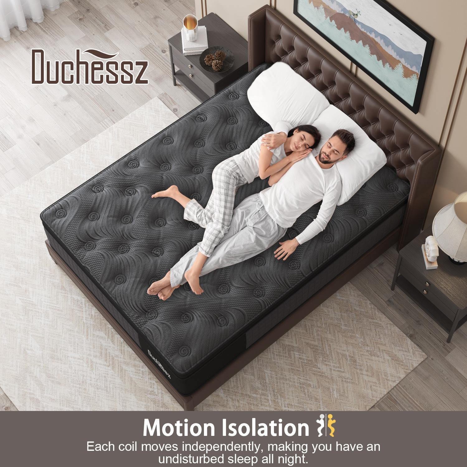 Duchessz 10"12"14" Twin Full Queen King Size Mattress in a Box Hybrid Spring Memory Foam