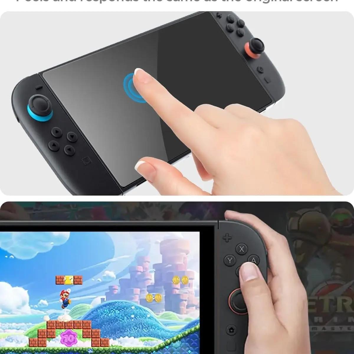 Switch 2 Oled Screen Protector Film, 9h Hardness Anti-Scratch Bubble-Free Alignment Tool Kit, Dustproof High Clarity Durability