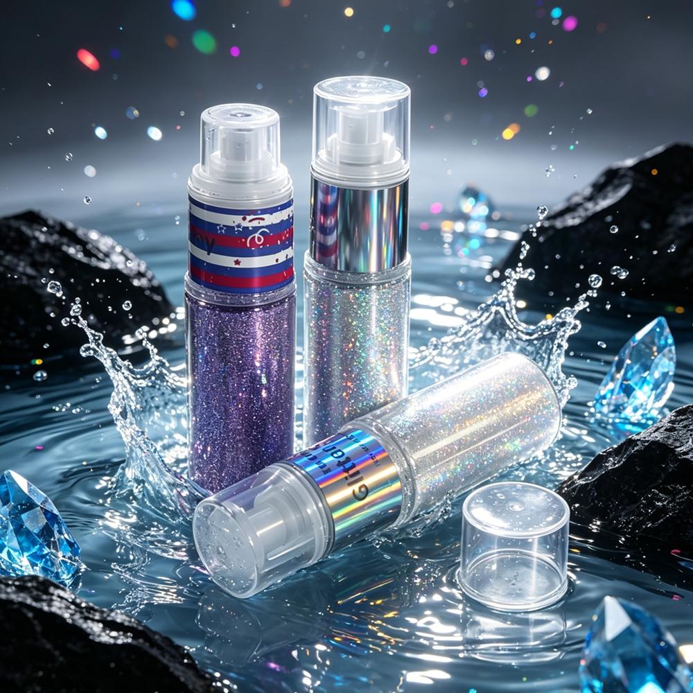 Face & Body Glitter Gel, Holographic Shimmer Sequins for All Occasions, Long-Lasting Sparkle Makeup