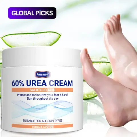 60% Urea Cream for Feet, Moisturizing & Hydrating Cream, Foot Skin Care Product for Dry Cracked Skin, Cracked Foot Repair, Skincare Routine, Skin Care Products #GLOBAL PICKS