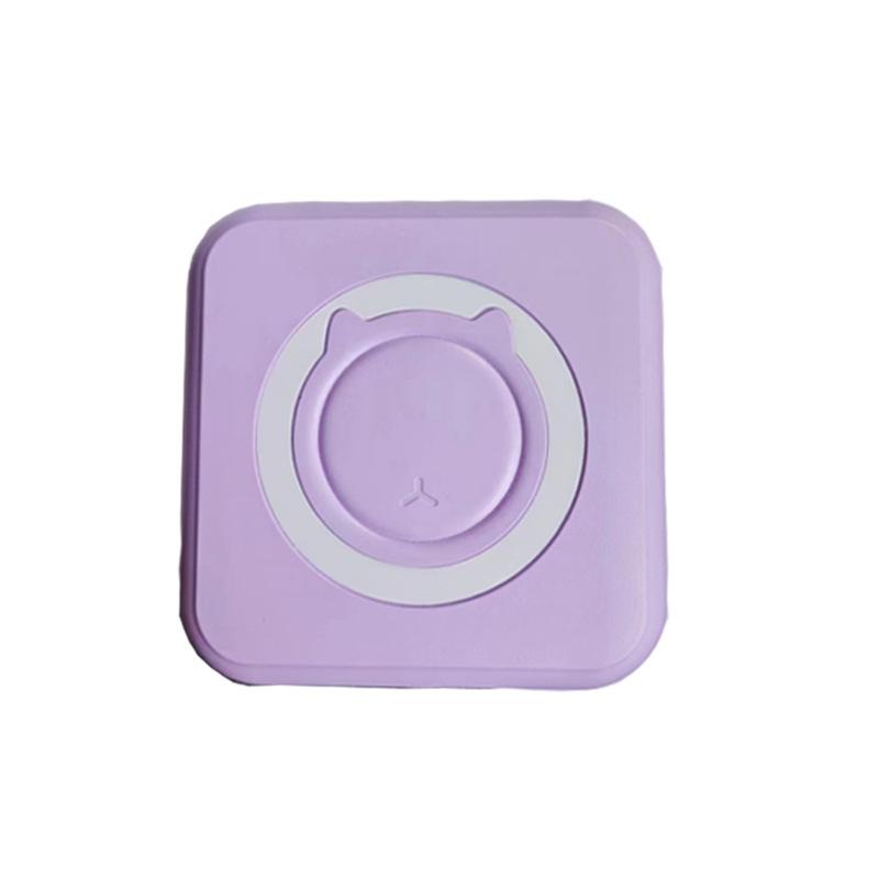 Macaron-colored portable mini student pocket printer for correcting mistakes, Bluetooth inkless thermal document label printer