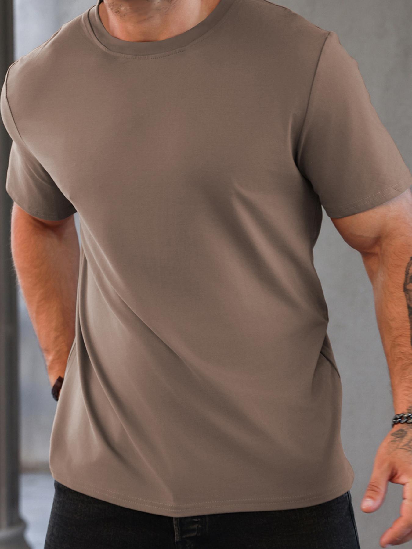 Men's Skull & Letter Graphic Round Neck Tee, Regular Fit Short Sleeve Crew Neck T-Shirt for Summer, Casual Streetwear Men's Top for Daily Wear