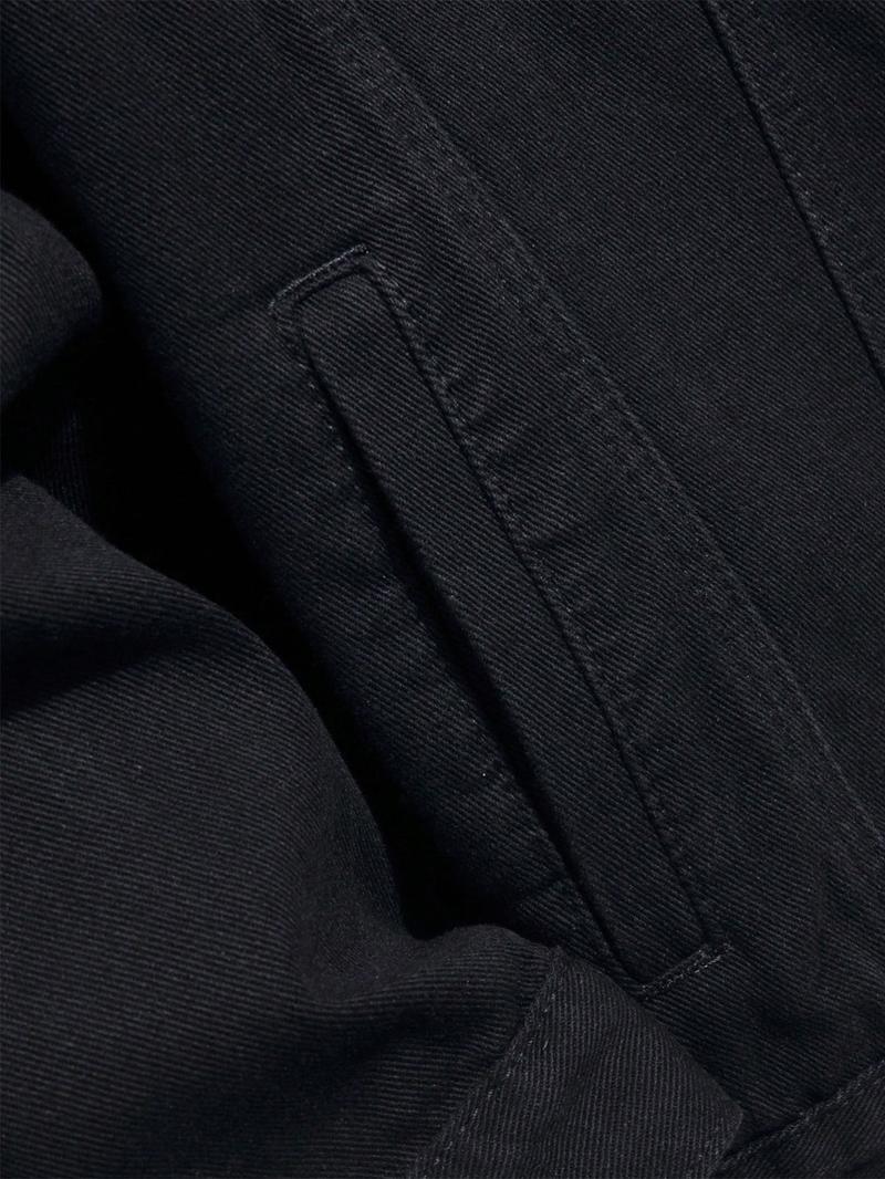 Men's Solid Color Denim Jacket, Loose Casual Fashion Comfy Long Sleeve Button Front Outerwear for Daily Wear, Men's Clothing for All Seasons Men's Solid Color Denim Jacket, Loose Casual Fashion Comfy Long Sleeve Button Front Outerwear for Daily Wear, Men's Clothing for All Seasons