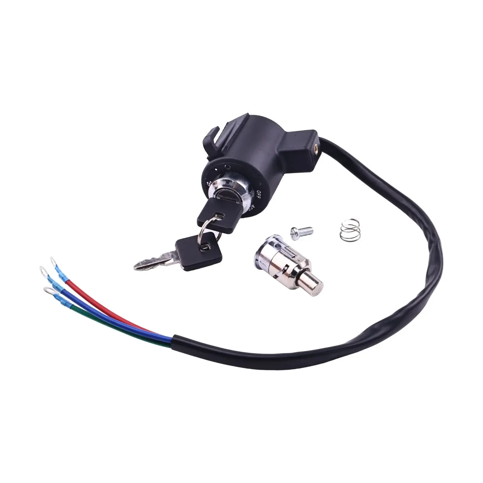FridayParts Ignition Switch with Tail Box Lock Key 71441-94 for Harley-Davidson Motorcycle XL1200C Sportster 1200 1991-2011