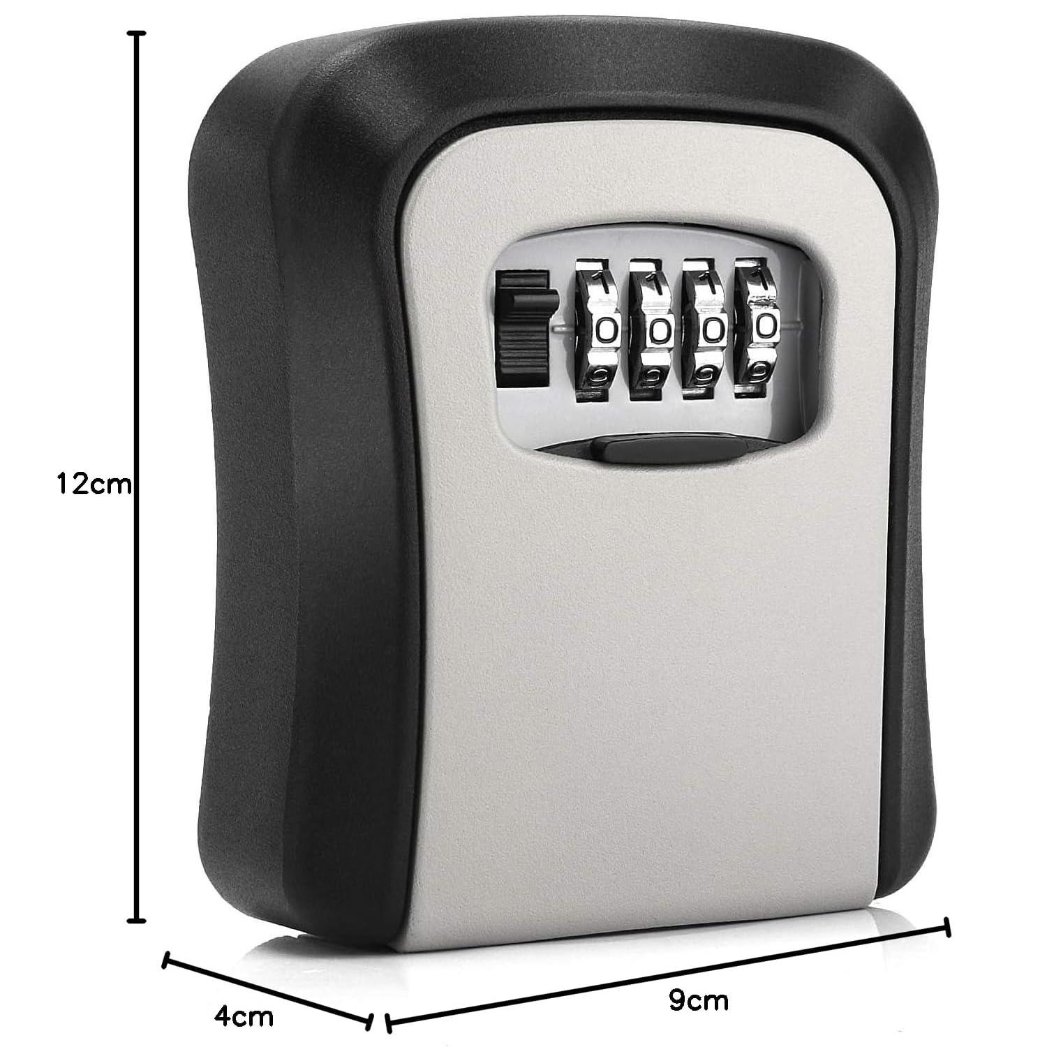 Key Safe Wall Mounted with 4 Digit Combination code, Secure Key Storage Solution, Ideal for Home and Office Use