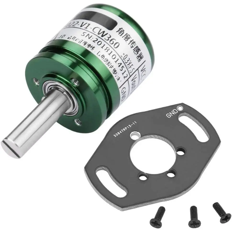 12-Bit Hall Angle Sensor, 0.088° Resolution, 360° Full Range, 0-5V Analog Output - High-Precision Rotatable Hall Effect Position Sensor