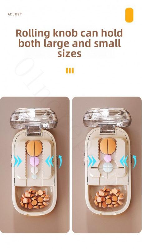Pill Cutter Splitter for Cutting Pills, Adjustable for Small & Tiny Pills featuring Steady Pill Alignment | Clean Splits,pills cutters,pill cutters that cut in quarters,pills splitter,TikTokShopBlackFriday,TikTokShopCyberMonday Medicine Organizer