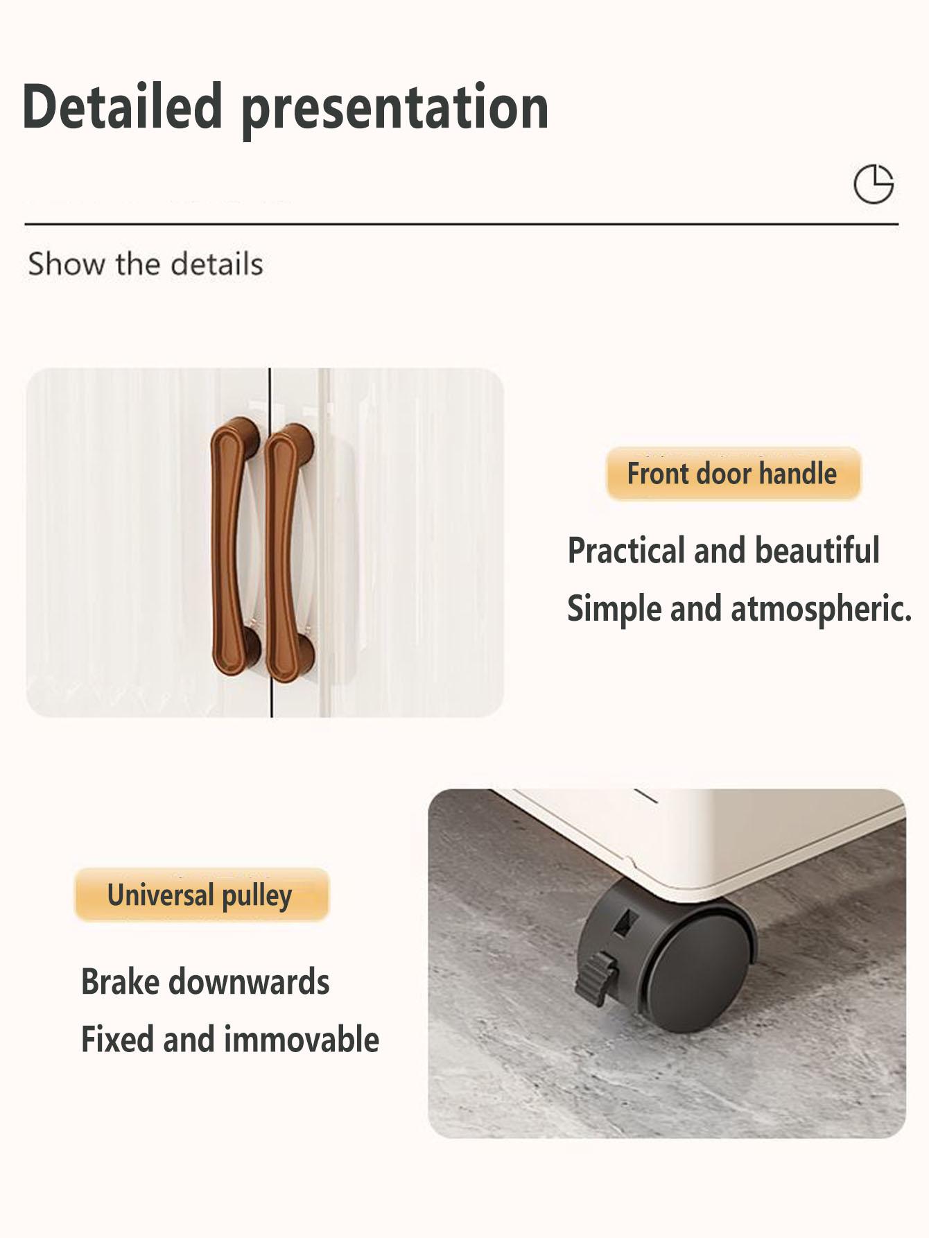 Foldable Snack Storage Rack, Multi-Layer Toy Organizer, Home Kitchen Cabinet, Living Room Display Shelf, Space-Saving Design, Organizing