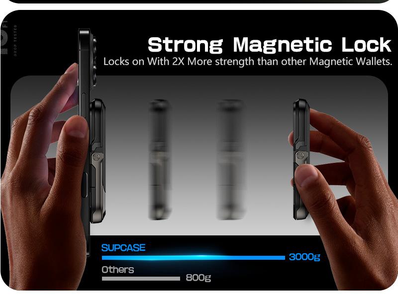 SUPCASE 3-in-1 Magnetic Wallet for iPhone 16/15/14/13/12 & Non-MagSafe Phones - 5 Card Holder, Adjustable Phone Stand, AirTag Slot & RFID Protection - Includes Magnetic Adapter for All Devices SUPCASE 3-in-1 Magnetic Wallet for iPhone 16/15/14/13/12 & Non-MagSafe Phones - 5 Card Holder, Adjustable Phone Stand, AirTag Slot & RFID Protection - Includes Magnetic Adapter for All Devices