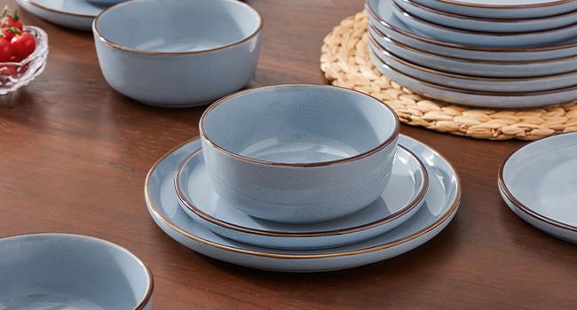 vancasso Loire 16/18-Piece Stoneware Dinner Set for 4/6 People, Dinnerware Sets with Plates and Bowls, Scratch Resistant Dinner Service Set for Family or Restaurants, Dishwasher and Microwave Safe Kitchen Home Tableware Ceramics vancasso Loire 16/18-Piece Stoneware Dinner Set for 4/6 People, Dinnerware Sets with Plates and Bowls, Scratch Resistant Dinner Service Set for Family or Restaurants, Dishwasher and Microwave Safe Kitchen Home Tableware Ceramics