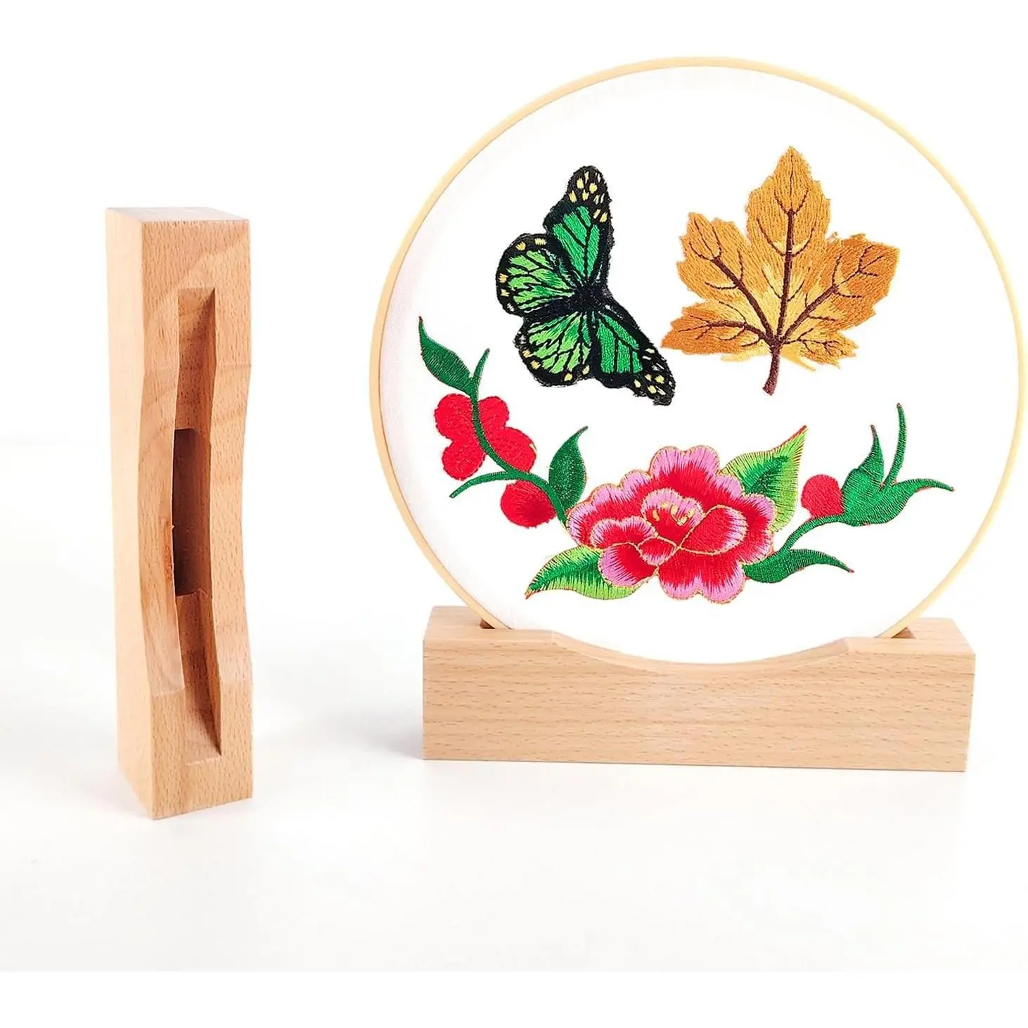 Embroidery Frames for Display 3Pack Embroidery Hoop Display Stand 2 Tier Groove Design Cross Stitch Hoop Frame Stand, Embroidery Stand Embroidery kit (Suitable 7-10IN Frame)