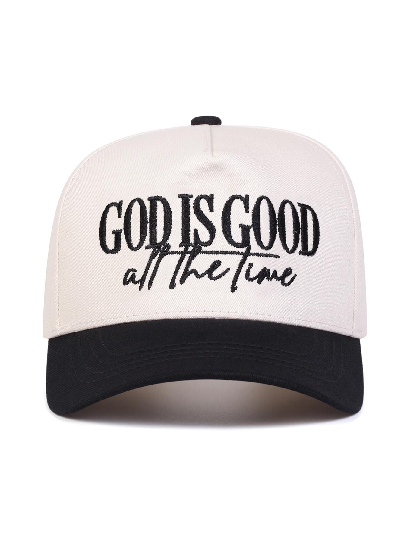 Unisex All the Time Letter Embroidered Baseball Cap, Adjustable Outdoor Sun Protection Hat, Casual Fitted Travel Beach Vacation Cap