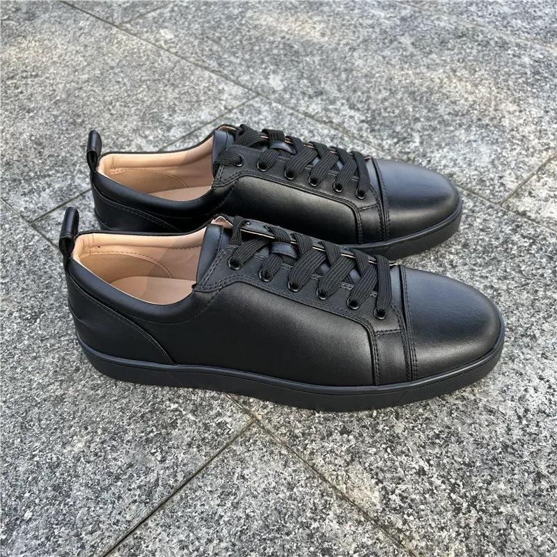 Men's Lace-Up Casual Sneakers - Artificial Leather Upper, Breathable Design, Non-Slip Grip, Rubber Sole, Versatile Classic Sports Shoes