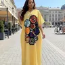 New Fashion Chic Loose Fit Casual Daily Everyday Shopping Dress, Blue Striped and Geometric Print V-Neck Short Sleeve Dress, Women's Summer Dress with Pockets, Boho Casual Dress, Casual Boho Sundress