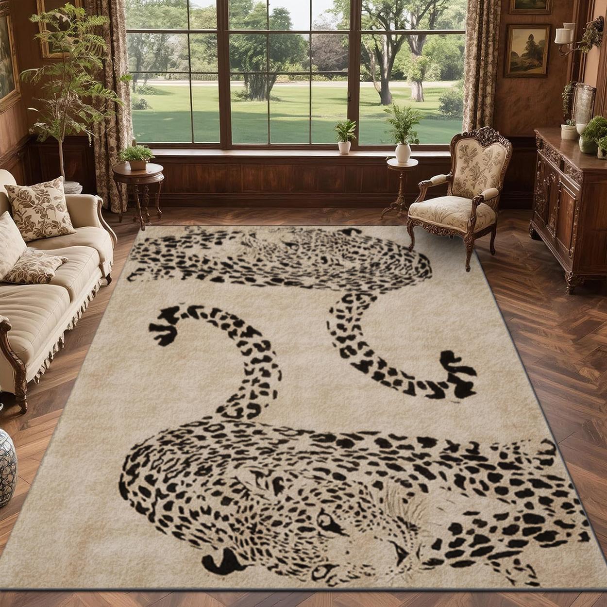Velvet soft and comfortable patterned printed carpet, suitable for multiple scenarios, available in various sizes, soft and non-shedding.