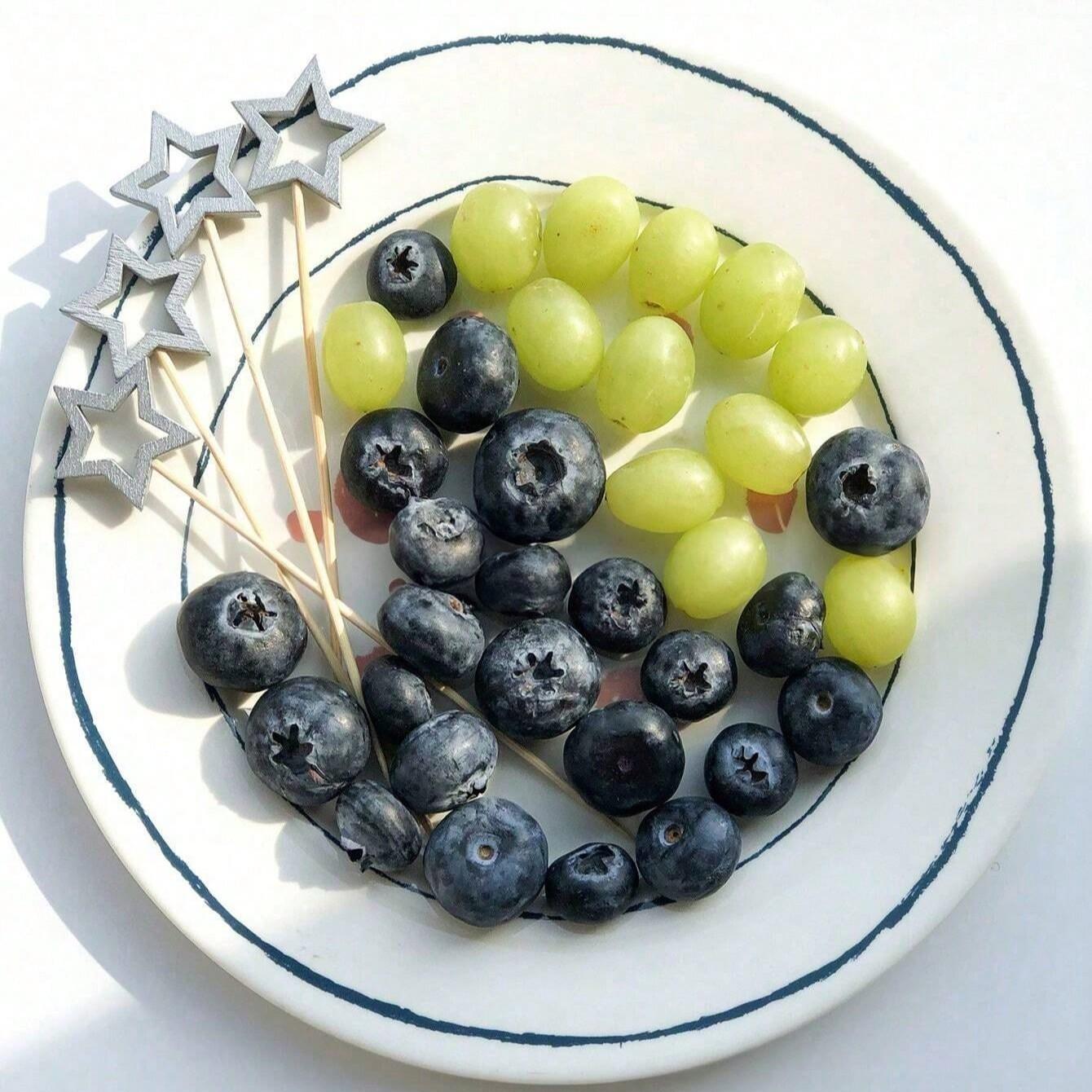 20/50pcs Star Bamboo Skewers, Fruit Decorative Sticks, Cake Decorating Tools, Holiday Party Supplies, Outdoor Camping Essentials