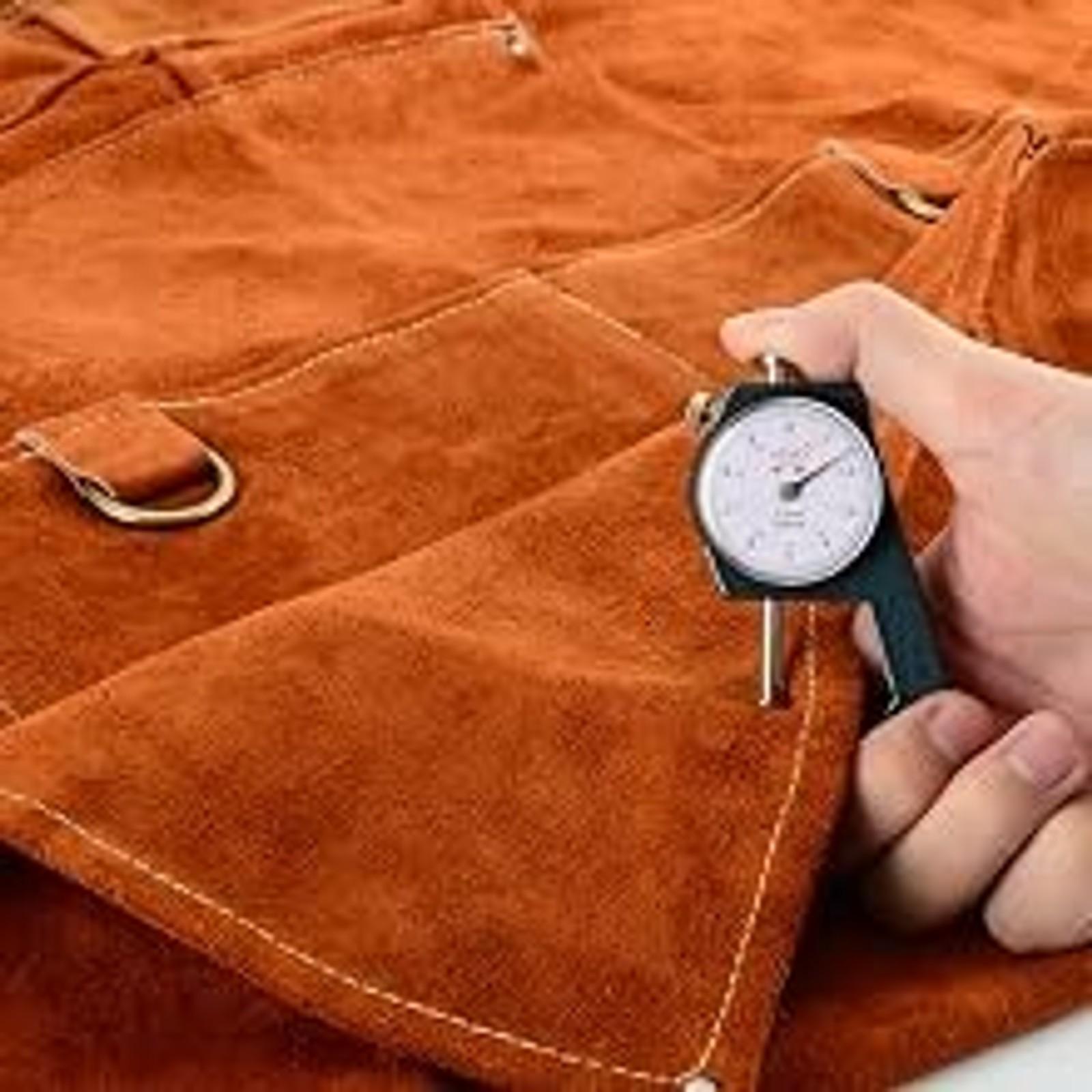 Leather Welding Apron with 6 Pockets, Heat & Flame Resistant for Blacksmith