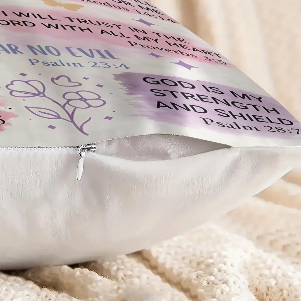 I Am A Child Of God Throw Pillow, Christian Bible Verse Cushion, Religious Accent Pillow (Includes Pillow Core), Inspirational Decor for Bedroom, Sofa & Church,Gift for Mother, Sister, Daughter