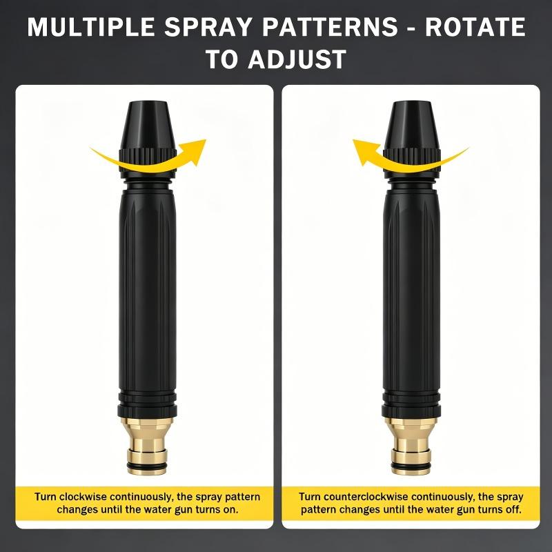 Home-Use High-Pressure Car Wash Gun, 2026 Upgraded Version Car Wash Gun and Garden Hose Sprayer, with Adjustable Spray Patterns, Suitable for Watering Plants and Vegetables as Well as Washing Cars, Garden Hose Pressure Washer, Car Wash Equipment